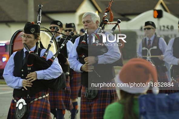 At the 7th Annual Twilight Parade in Hunters Creek, Florida, on Saturday, October 7, children and families take to the streets to watch the...