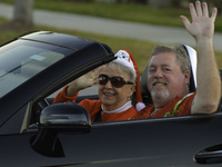 At the 7th Annual Twilight Parade in Hunters Creek, Florida, on Saturday, October 7, children and families take to the streets to watch the...