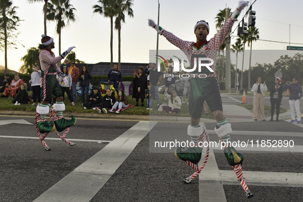 At the 7th Annual Twilight Parade in Hunters Creek, Florida, on Saturday, October 7, children and families take to the streets to watch the...