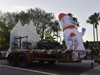 At the 7th Annual Twilight Parade in Hunters Creek, Florida, on Saturday, October 7, children and families take to the streets to watch the...