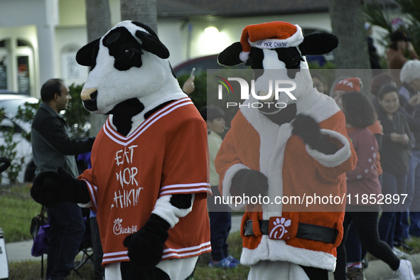 At the 7th Annual Twilight Parade in Hunters Creek, Florida, on Saturday, October 7, children and families take to the streets to watch the...