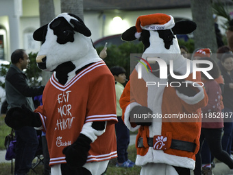 At the 7th Annual Twilight Parade in Hunters Creek, Florida, on Saturday, October 7, children and families take to the streets to watch the...