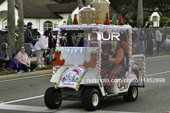 At the 7th Annual Twilight Parade in Hunters Creek, Florida, on Saturday, October 7, children and families take to the streets to watch the...