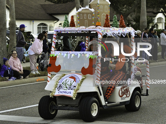 At the 7th Annual Twilight Parade in Hunters Creek, Florida, on Saturday, October 7, children and families take to the streets to watch the...