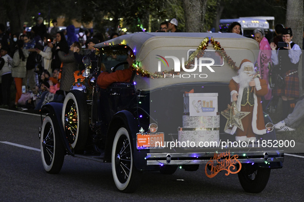 At the 7th Annual Twilight Parade in Hunters Creek, Florida, on Saturday, October 7, children and families take to the streets to watch the...