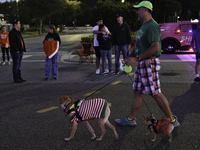 At the 7th Annual Twilight Parade in Hunters Creek, Florida, on Saturday, October 7, children and families take to the streets to watch the...