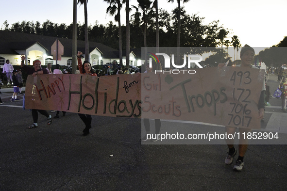 At the 7th Annual Twilight Parade in Hunters Creek, Florida, on Saturday, October 7, children and families take to the streets to watch the...