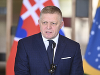 The Vice President of Brazil, Geraldo Alckmin, receives the Prime Minister of Slovakia, Robert Fico, for a bilateral meeting at the Itamaty...