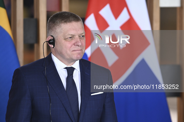 The Vice President of Brazil, Geraldo Alckmin, receives the Prime Minister of Slovakia, Robert Fico, for a bilateral meeting at the Itamaty...