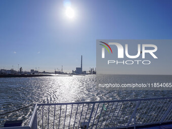 A general view of the port is seen in Esbjerg, Denmark, on April 29, 2024 (