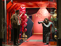 KRAKOW, POLAND - DECEMBER 10:   
Front of the  Polonia Wax Museum, in Krakow’s in the historic Old Town, on December 10, 2024 in Krakow, Pol...