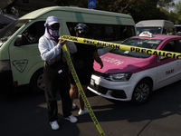 Victims of sexual and digital violence demonstrate outside the National Polytechnic Institute in Mexico City, Mexico, on December 10, 2024,...