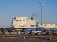 A Unity Line ferry is seen in Ystad, Sweden, on August 4, 2024. (