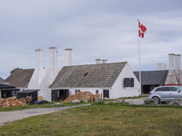 A historic herring smokehouse is seen in Hasle, Bornholm Island, Denmark, on August 5, 2024 (