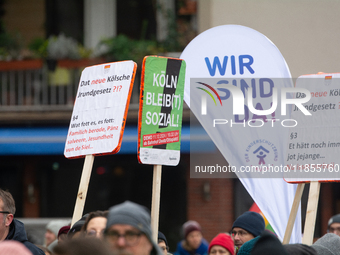 Thousands of public sector workers from several non-public organizations, German labor unions, and care day workers march for better pay and...