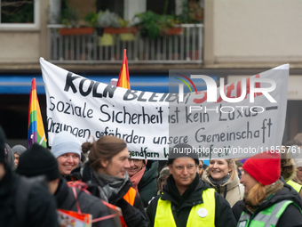 Thousands of public sector workers from several non-public organizations, German labor unions, and care day workers march for better pay and...