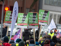 Thousands of public sector workers from several non-public organizations, German labor unions, and care day workers march for better pay and...