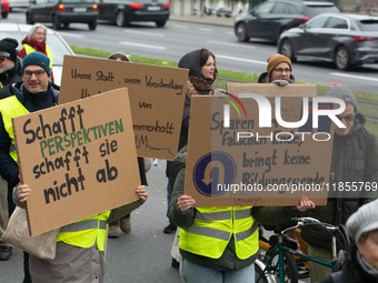 Thousands of public sector workers from several non-public organizations, German labor unions, and care day workers march for better pay and...