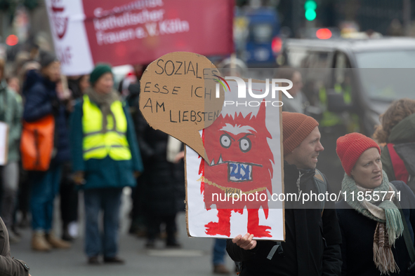 Thousands of public sector workers from several non-public organizations, German labor unions, and care day workers march for better pay and...