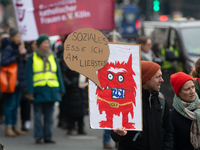 Thousands of public sector workers from several non-public organizations, German labor unions, and care day workers march for better pay and...