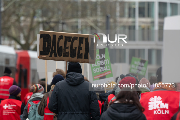 Thousands of public sector workers from several non-public organizations, German labor unions, and care day workers march for better pay and...