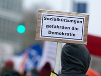 Thousands of public sector workers from several non-public organizations, German labor unions, and care day workers march for better pay and...