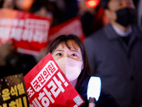 Thousands of citizens gather across from the National Assembly in Seoul, South Korea, on December 11, 2024, to call for the impeachment of P...