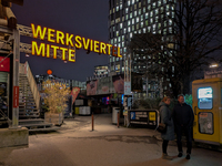 The Christmas market at Werksviertel-Mitte in Munich, Germany, on December 11, 2024, operates from November 14 to December 20, 2024, and off...