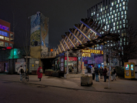 The Christmas market at Werksviertel-Mitte in Munich, Germany, on December 11, 2024, operates from November 14 to December 20, 2024, and off...