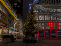 The Christmas market at Werksviertel-Mitte in Munich, Germany, on December 11, 2024, operates from November 14 to December 20, 2024, and off...