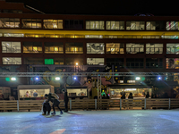 The Christmas market at Werksviertel-Mitte in Munich, Germany, on December 11, 2024, operates from November 14 to December 20, 2024, and off...