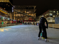 The Christmas market at Werksviertel-Mitte in Munich, Germany, on December 11, 2024, operates from November 14 to December 20, 2024, and off...