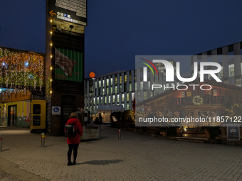 The Christmas market at Werksviertel-Mitte in Munich, Germany, on December 11, 2024, operates from November 14 to December 20, 2024, and off...