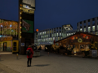 The Christmas market at Werksviertel-Mitte in Munich, Germany, on December 11, 2024, operates from November 14 to December 20, 2024, and off...