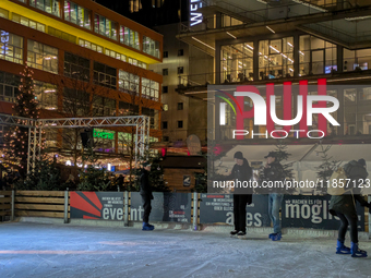 The Christmas market at Werksviertel-Mitte in Munich, Germany, on December 11, 2024, operates from November 14 to December 20, 2024, and off...