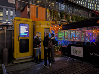 The Christmas market at Werksviertel-Mitte in Munich, Germany, on December 11, 2024, operates from November 14 to December 20, 2024, and off...