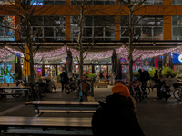 The Christmas market at Werksviertel-Mitte in Munich, Germany, on December 11, 2024, operates from November 14 to December 20, 2024, and off...