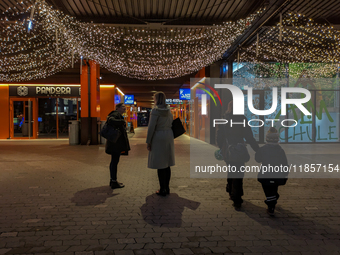 The Christmas market at Werksviertel-Mitte in Munich, Germany, on December 11, 2024, operates from November 14 to December 20, 2024, and off...