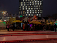 The Christmas market at Werksviertel-Mitte in Munich, Germany, on December 11, 2024, operates from November 14 to December 20, 2024, and off...