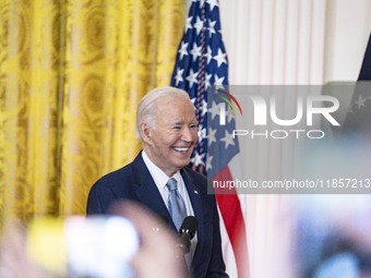 President Joe Biden and First Lady Jill Biden make remarks at the first-ever White House Conference on Women's Health Research in Washington...