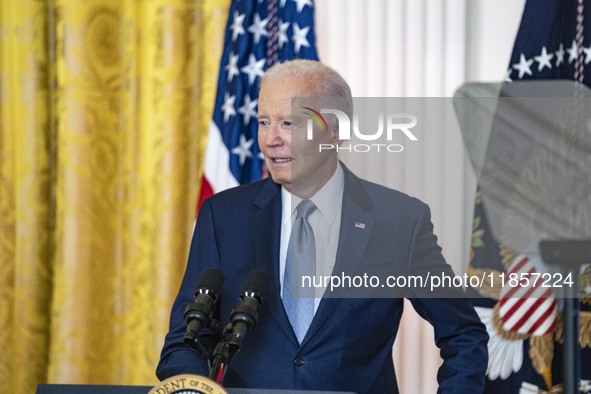 President Joe Biden and First Lady Jill Biden make remarks at the first-ever White House Conference on Women's Health Research in Washington...