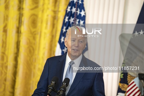 President Joe Biden and First Lady Jill Biden make remarks at the first-ever White House Conference on Women's Health Research in Washington...