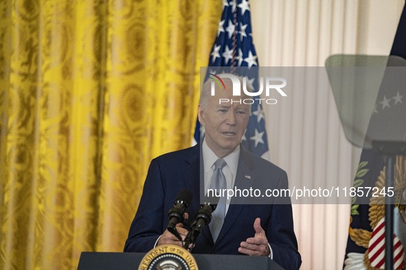 President Joe Biden and First Lady Jill Biden make remarks at the first-ever White House Conference on Women's Health Research in Washington...