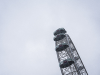 A view of the London Eye, in London, United Kingdom, on December 7, 2024 (