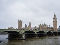 A view of Westminster Bridge and Big Ben, in London, United Kingdom, on December 7, 2024 (