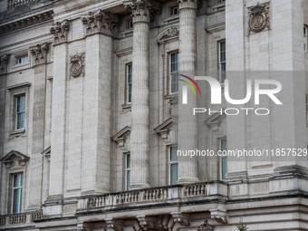 A view of Buckingham Palace, in London, United Kingdom, on December 7, 2024 (