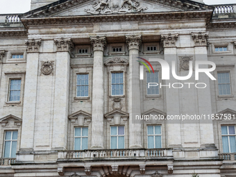 A view of Buckingham Palace, in London, United Kingdom, on December 7, 2024 (