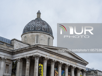 A view of the National Gallery, in London, United Kingdom, on December 7, 2024 (