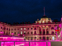 The ice skating rink at Somerset House, in London, United Kingdom, on December 7, 2024 (