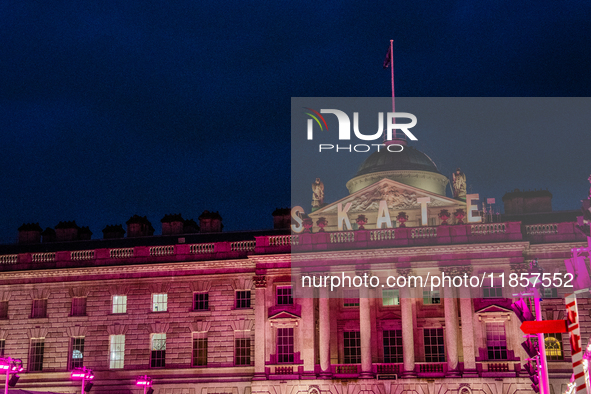 The ice skating rink at Somerset House, in London, United Kingdom, on December 7, 2024 